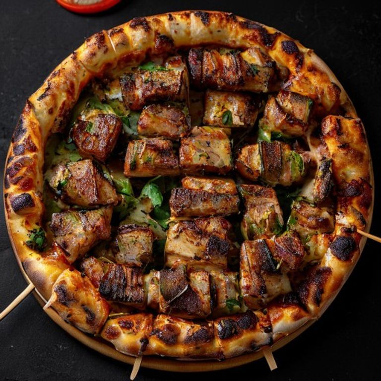 Behari Kabab Pizza