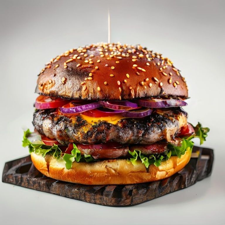 Double Decker Grill Burger